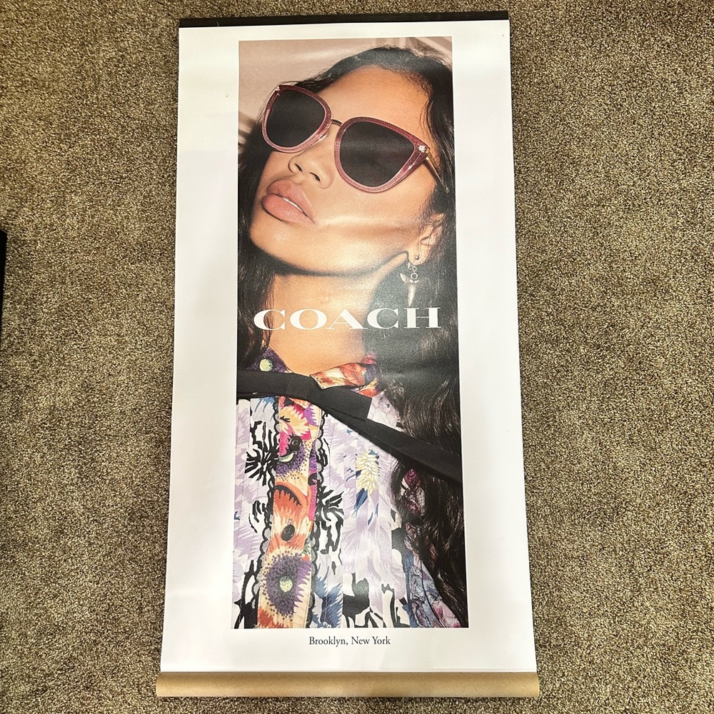 Coach Sunglasses vinyl Poster 2 sided